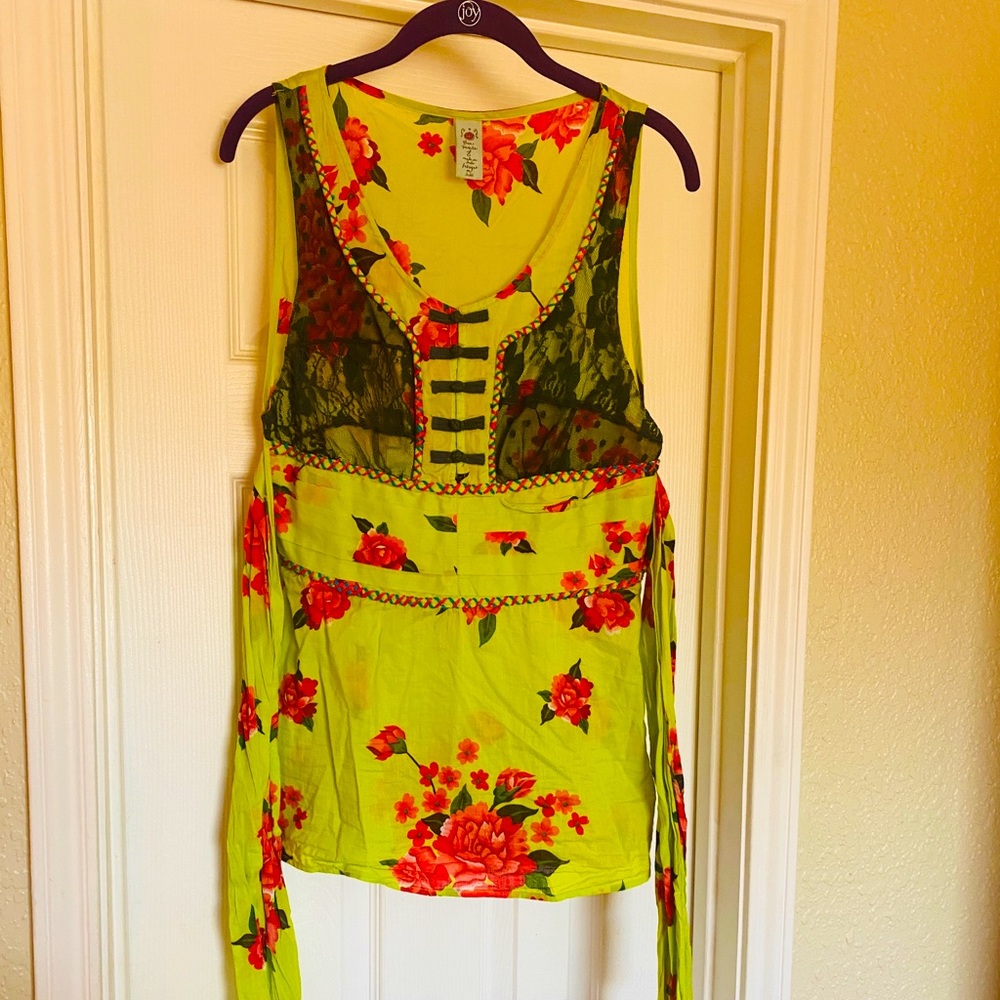 Free People Floral Tunic